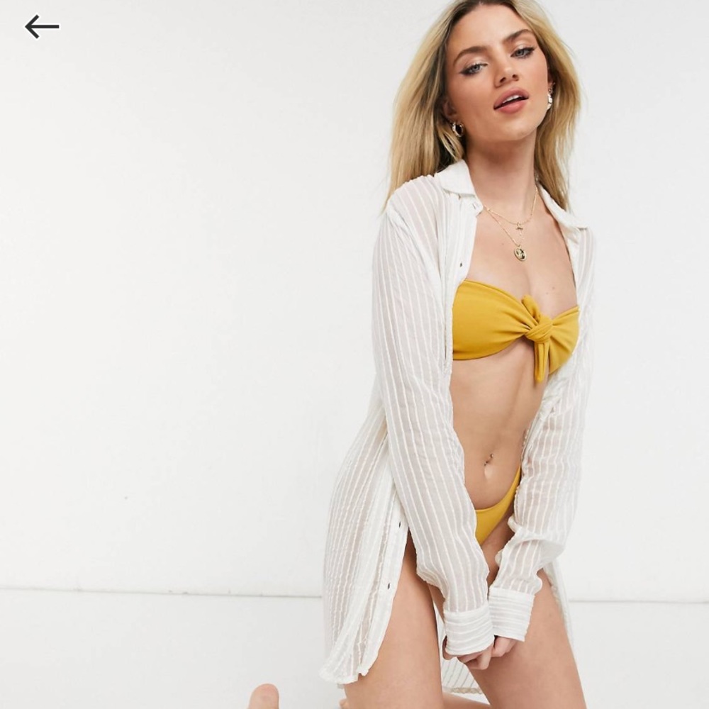 ASOS button down cover up